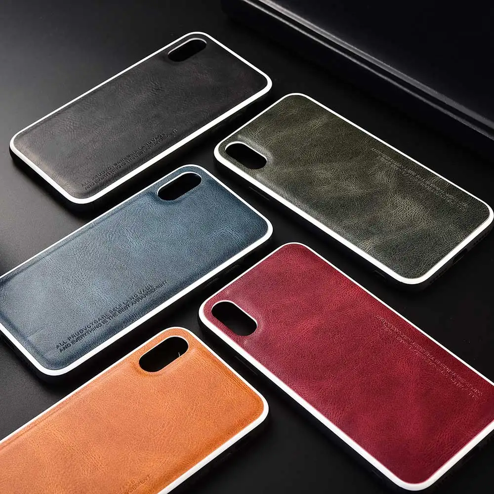 New luxury PU Leather Phone Case for iPhone 11 Pro Max 6 6s 7 8 Plus White Lines Soft Cover iphone XS X XR Coque Fundas | Мобильные