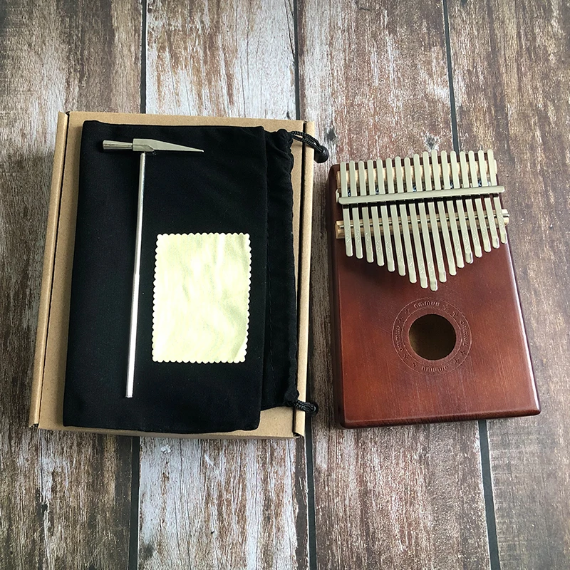 

Cable 17 Key Kalimba African Solid Mahogany Thumb Finger Piano Sanza 17 key Solid Wood Kalimba Mbira Thumb Free Shipping Kalimba