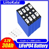 1pc liitokala 3 2v 30ah lifepo4 battery cell lithium iron phosphate deep cycles for diy 12v 24v 36v 48v solar energy ups power