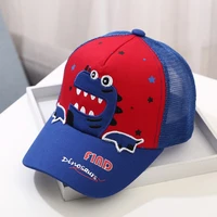 childrens dinosaur embroidered cap fashion anime baseball cap peaked hat baby boys girls adjustable baseball caps mesh hats