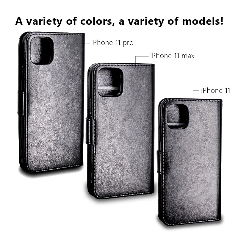 Чехол LANCASE для iPhone 11 PRO кожаный съемный чехол книжка XS MAX X XR кошелек iphone 6 7 8 plus
