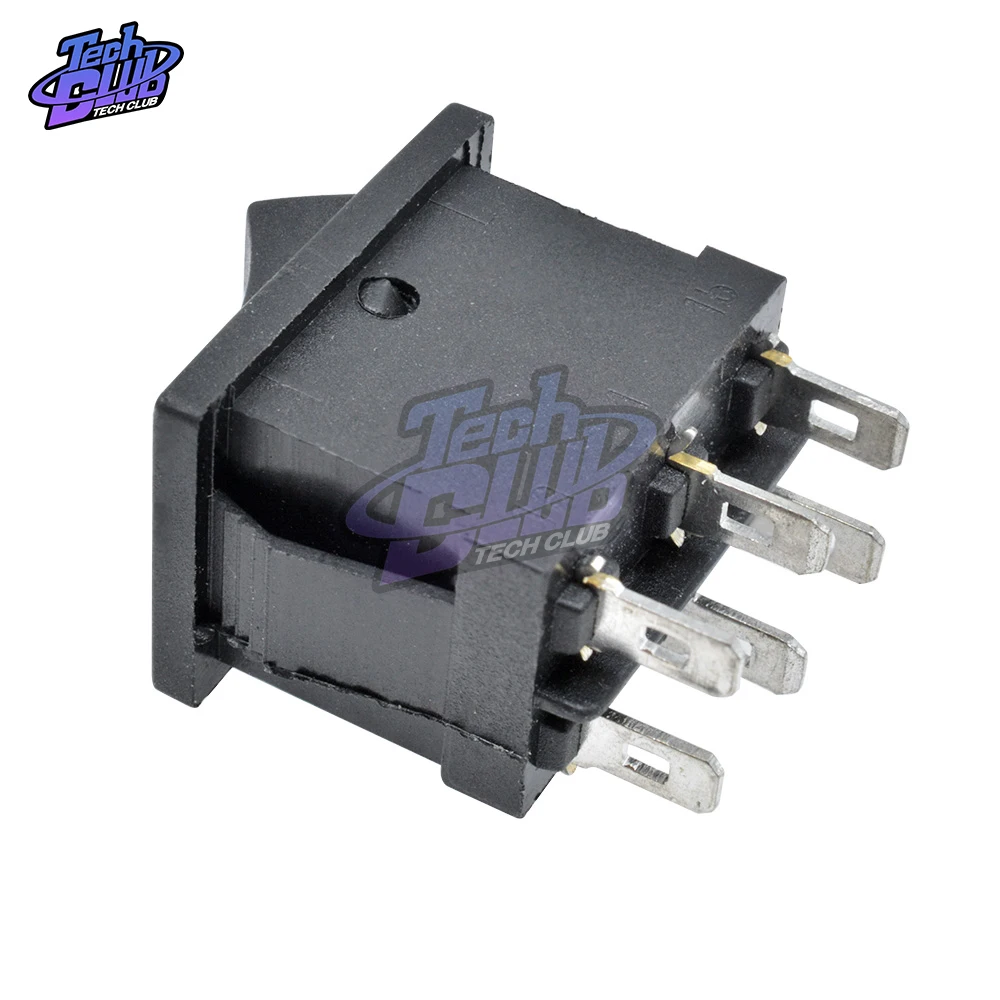 2 шт. 6-контактный клавишный переключатель DPDT ВКЛ./ВЫКЛ. 3-позиционный кнопочный AC