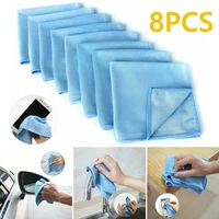 8pcs car wash microfiber towel car cleaning kitchen dish cleaning cloth glass car windshield soft wash towel car wash towel