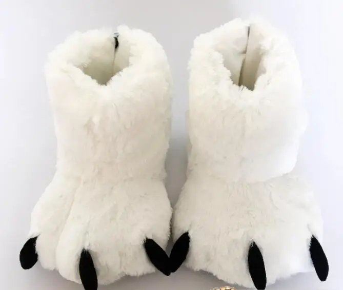 

sunny everest bear slipper winter warm shoes white bear lovely family party shoes 35-45