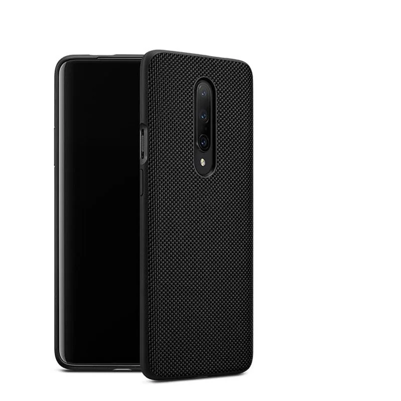Oneplus 7 7T Чехол бампер Karbon нейлоновый силиконовый чехол полное заднее покрытие pro