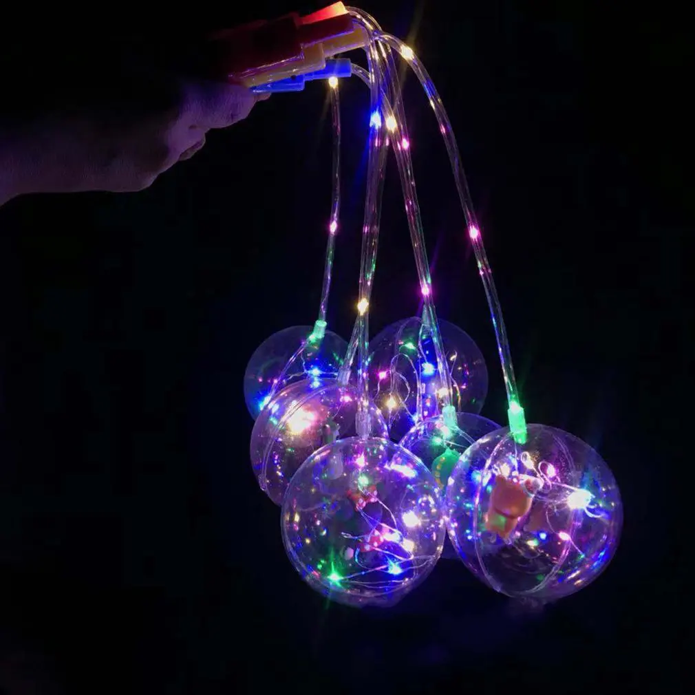 

Bobo Ball Flash Light Handle Christmas Elves Ball Creative LED Light Colorful Cartoon Lanterns Halloween Child Toy