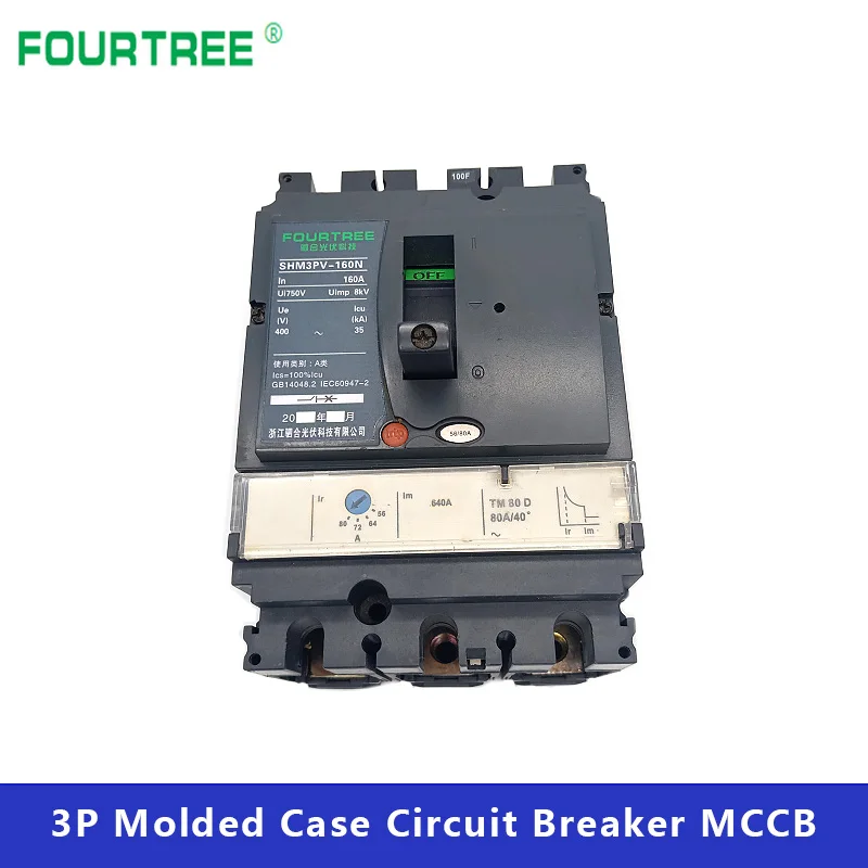

MCCB Moulded Case Circuit Breaker Air Switch Distribution Protection 3P 100N 32A 40A 50A 63A 80A 100A