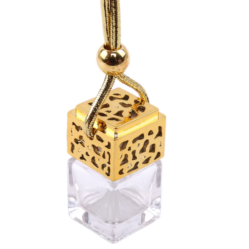 

Auto Car Hanging Perfume Pendant Fragrance Air Freshener Empty Glass Bottle Decoration Ornament Car Accessories Interior