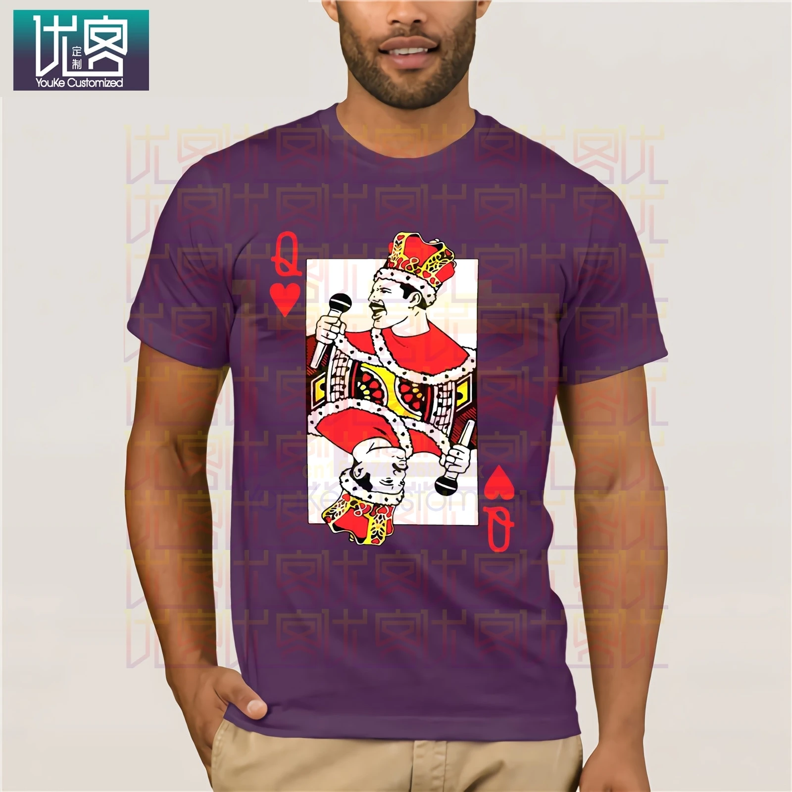 Freddie Mercury Q Joker 2019 Летняя мужская футболка с коротким рукавом популярная круглым