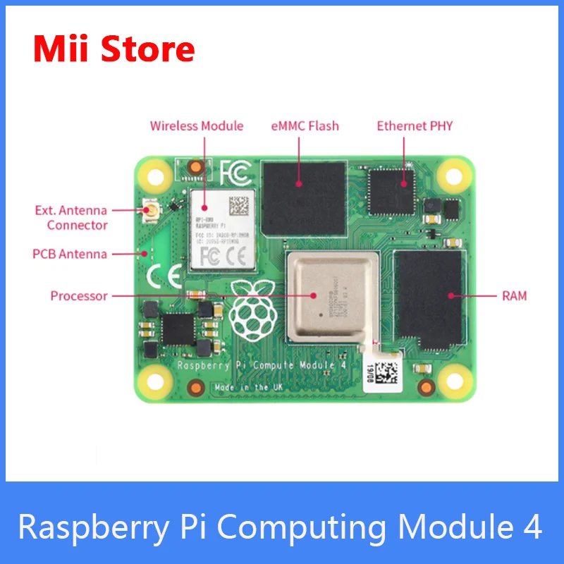 Raspberry Pi компьютерный модуль 4 с 1 ГБ/2 ГБ/4 ГБ/8 ГБ ОЗУ Lite/8 ГБ/16 eMMC флэш-память