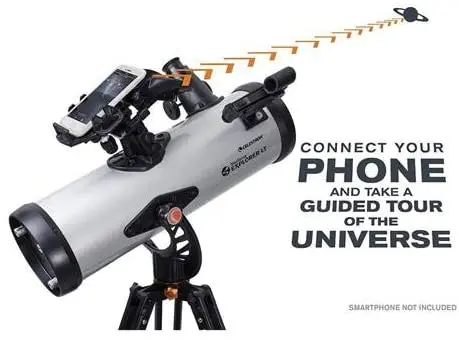Celestron StarSense Explorer LT 114AZ адаптер для смартфона с поддержкой приложения