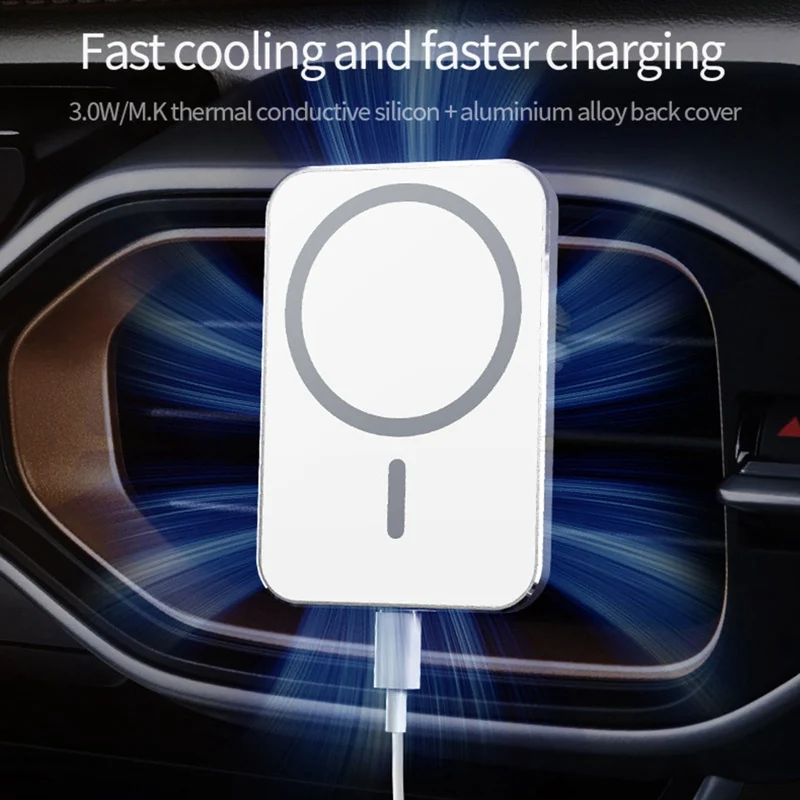 

15W Fast Charging Mobile Phone Travel Charger Magnetic Wireless Car Charger for iPhone 12 Charging Holder Magnetic Car