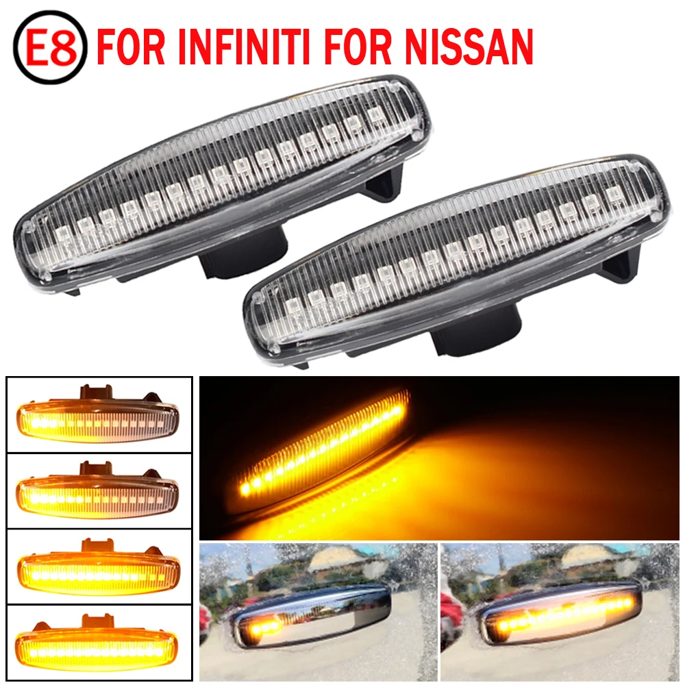 Светодиодный динамический боковой указатель поворота для Infiniti EX25 EX35 EX37 FX35 FX37 FX50