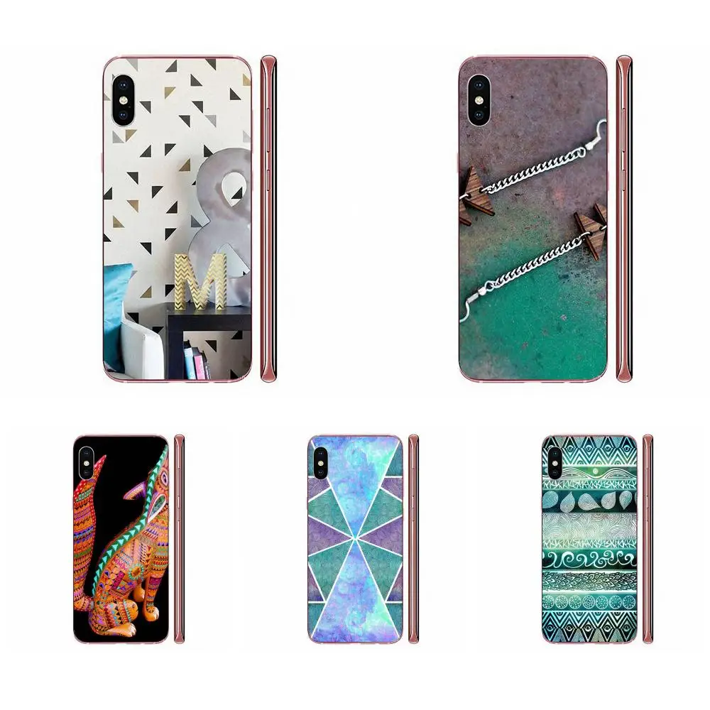 Традиционный азтекский треугольник на дереве мягкий футляр для HTC Desire 530 626 628 630 816 820 830 One A9 M7 M8 M9 M10 E9 U11 U12 Life Plus.