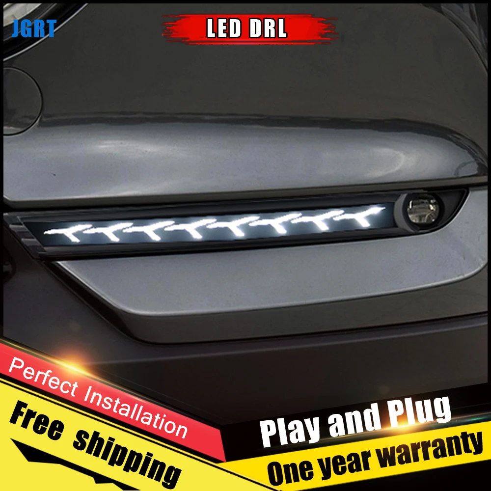 Комплект из 2 предметов белый СВЕТОДИОДНЫЙ дневной светильник для mazda CX 5 2018 с