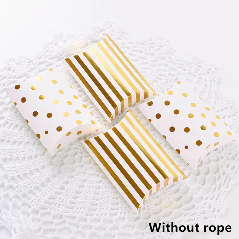 10 шт. бумажные коробки для конфет в форме подушки|Подарочные сумки и упаковка| |