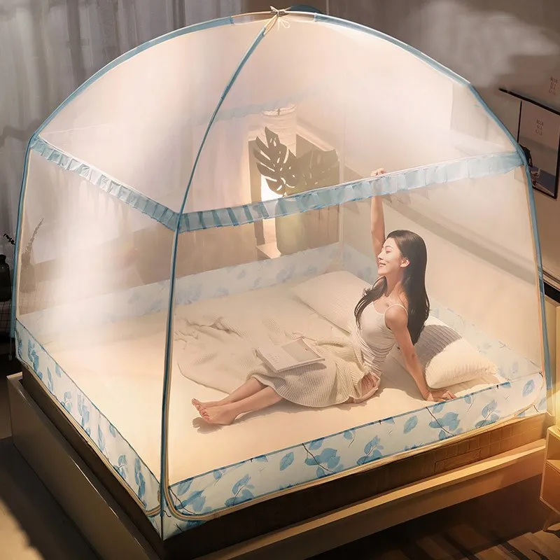 2 стиля монгольская юрта москитная сетка Складная Москитная занавеска для