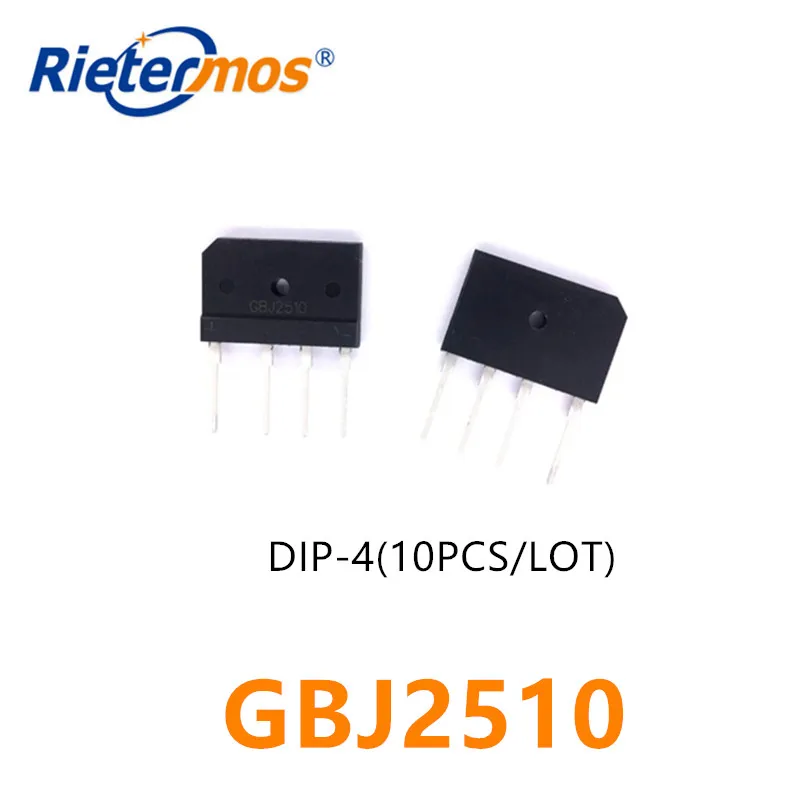 10 шт GBJ2510 25A 1000V DIP 4 Высокое качество|Запасные части| |