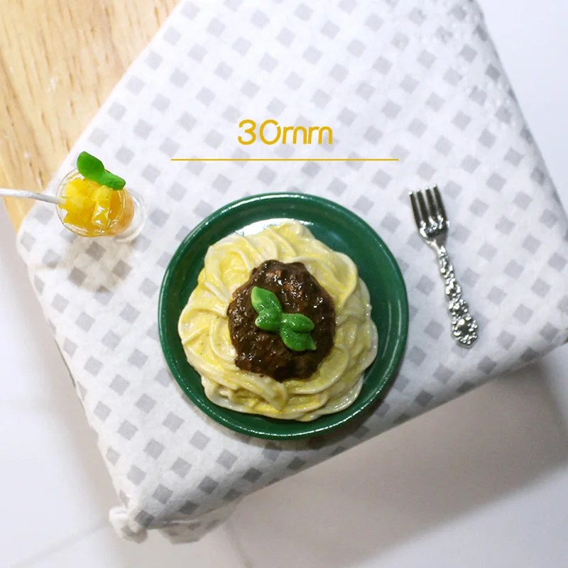 Комплект из 2 предметов мини игрушки смолы паста с МЯСНЫЕ ЗАКУСКИ миниатюрный