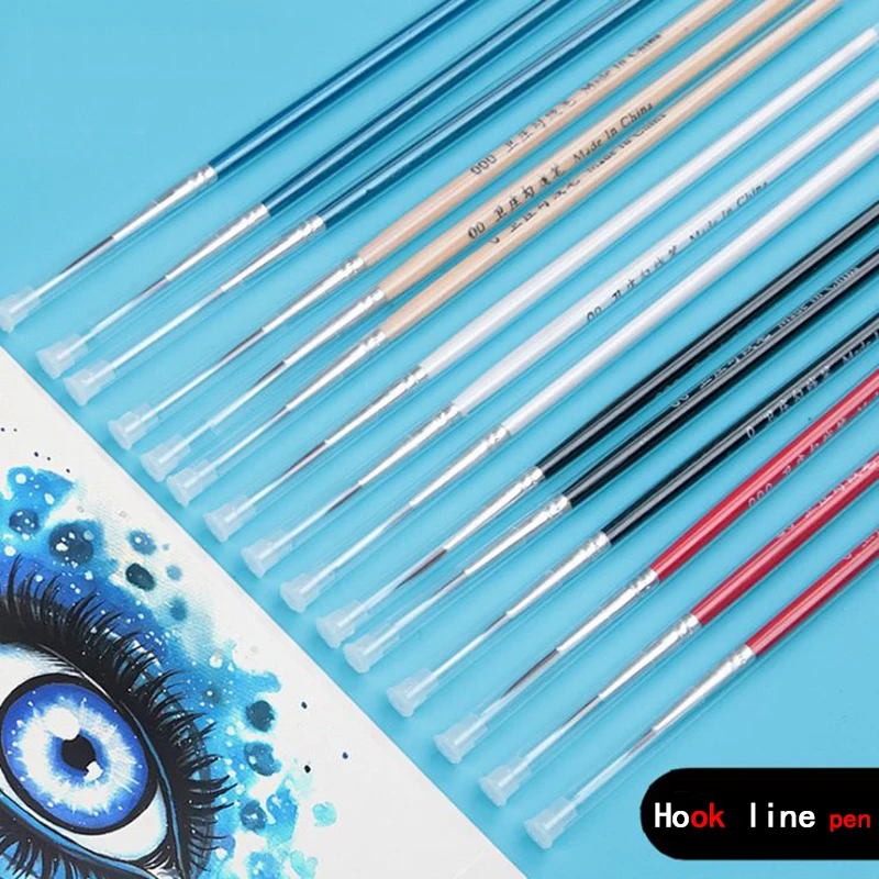 6 шт./компл. 3 цвета тонкая ручная Краски ed ручка нейлон рисунок художественная