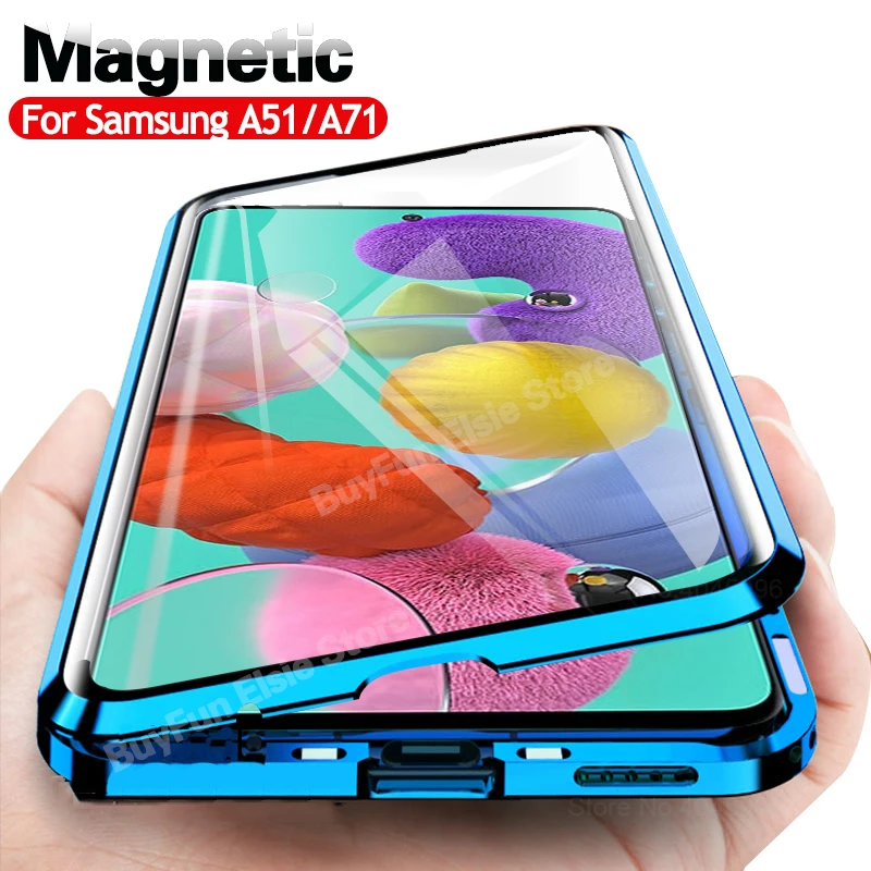 Магнитный чехол с полным покрытием 360 градусов для Samsung Galaxy A51 A71 A31 A21s S20 FE S21 Plus M31