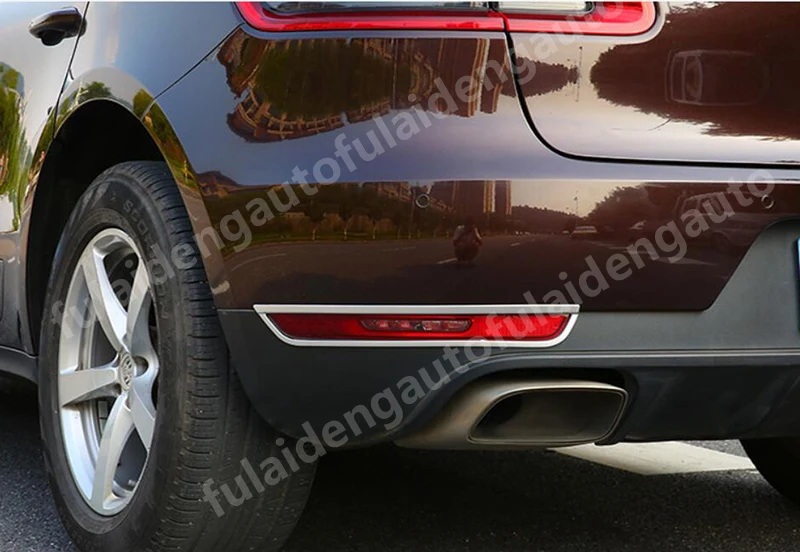 4 предмета для Porsche Macan 2014 2017 нержавеющая сталь автомобиль лампа заднего