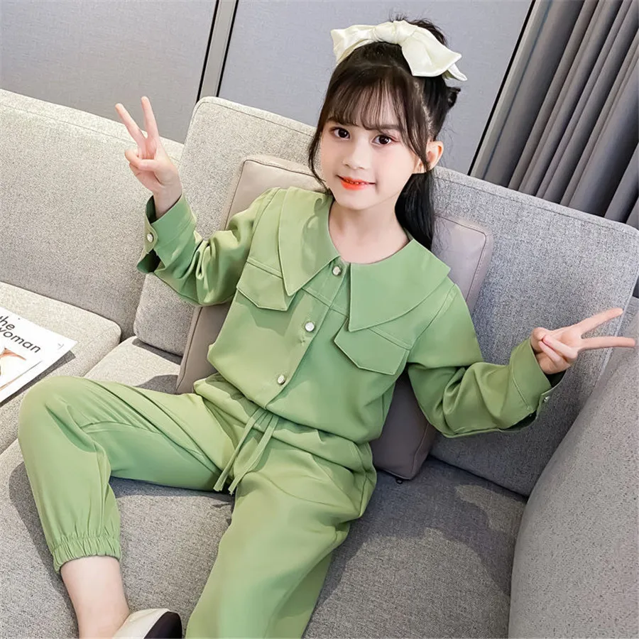 Комплект одежды для девочек 8-12 лет кофта и штаны комплект подростков весна-осень