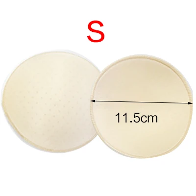 Szie S Beige 1 пара вкладышей для бикини, подушечка для груди, мягкая губчатая чашечка для увеличения груди, подушечки для бюстгальтера для купальника, Съемные мягкие Аксессуары для бюстгальтера - Цвет: Szie S Beige