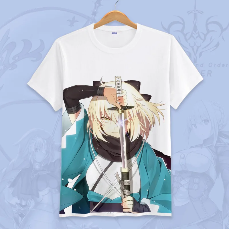 Футболка для косплея из японского аниме Fate Grand Order летняя футболка с принтом