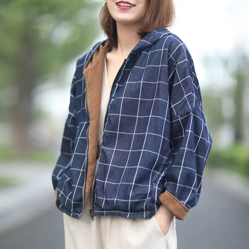 Куртка Max LuLu Женская Вельветовая в клетку роскошная брендовая уличная одежда