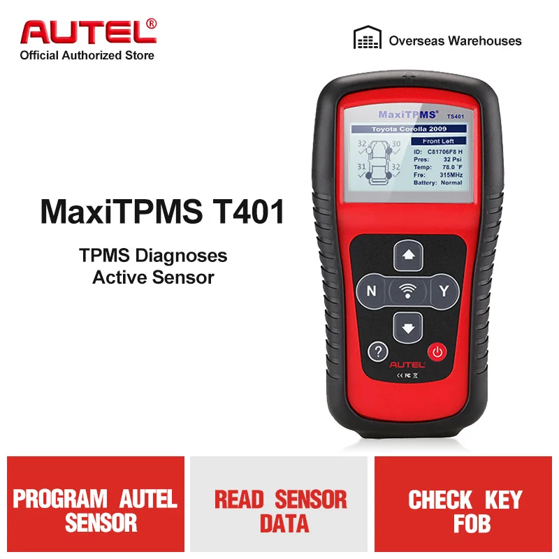 AUTEL MaxiTPMS TS401 датчик давления в шинах активирующий инструмент TPMS инструменты для 98%