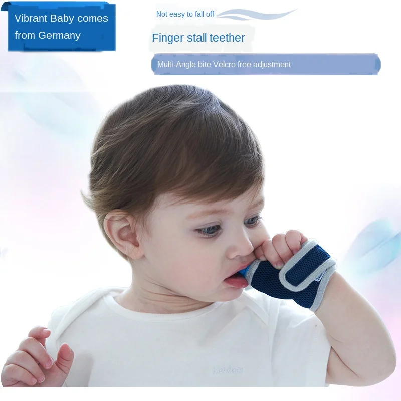 

Baby Silicone Teether Molars Food Grade Finger Sets Baby Breathable Thumb Set teether Newborn Anti-bite Hand Sucking Thumb Toys