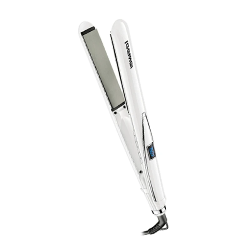 

450F-750F salon professional flat iron titanium plate hair straightener LCD digital display straightening ripple 220v-240v