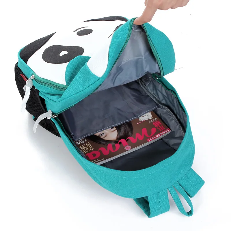 

Cute Cartoon Panda Women Backpack Leisure Canvas Backpack For Teenage Girls Rucksack Printing School Bags Back Pack Mochila