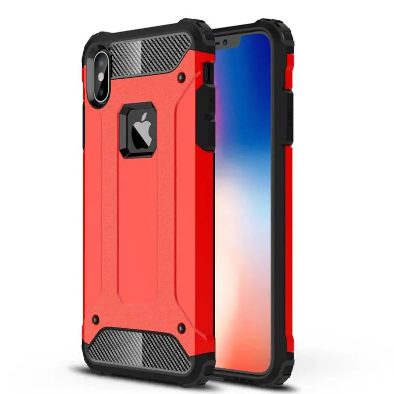 Red Прочный защитный чехол для iPhone 11 Pro Max 5S 5 Se 5C 6 6S 7 7G 8 Plus X XR XS Max чехол сверхпрочный противоударный чехол - Цвет: Red