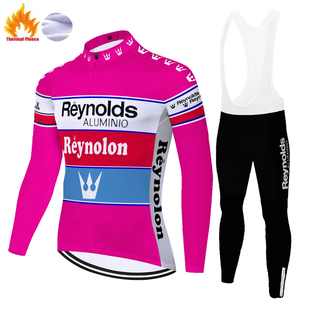 Рейнольдс Велосипеды Джерси зимние Термальность флис классический велосипедный
