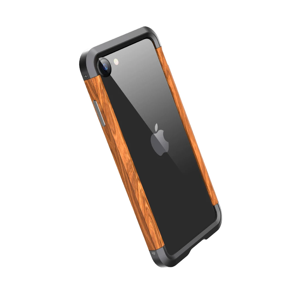 

Чехол для телефона защитный чехол для iPhone 11 12 Pro Max XS XR X 7 8 SE 2020 металлический деревянный противоударный высококачественный чехол для телефон...