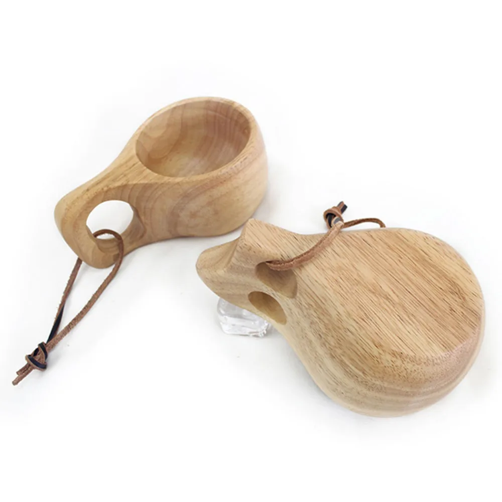 Ручной работы из бука деревянная чашка скандинавском стиле финская традиционная