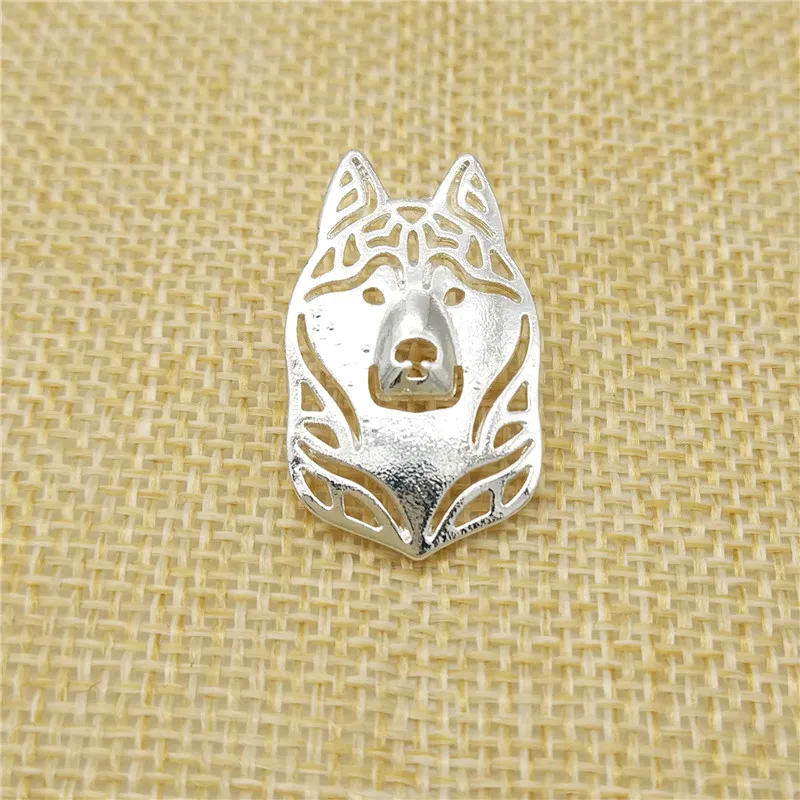 Модная мультяшная брошь в виде собаки Сибирский хаски булавки на воротник