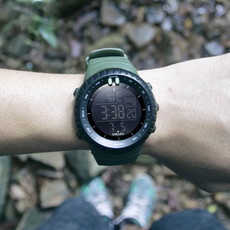 Многофункциональные цифровые часы водонепроницаемые мужские новые модные