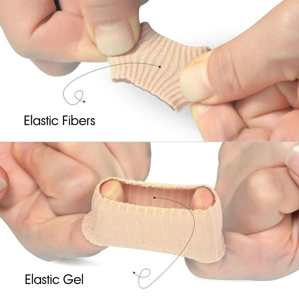 Silicone Tube Toe Gel Protector Cover Soft Cushion Pad Cap Can Be Cut Finger Pain Relief Protection Foot Care Sleeve | Красота и