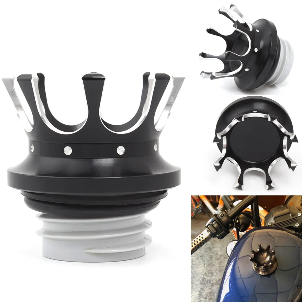 

Крышка топливного бака мотоцикла, крышка вентилируемого масла в стиле короны, Накладка для Triumph T100 Thruxton 900 скремблер Bonneville Se 2001-2020