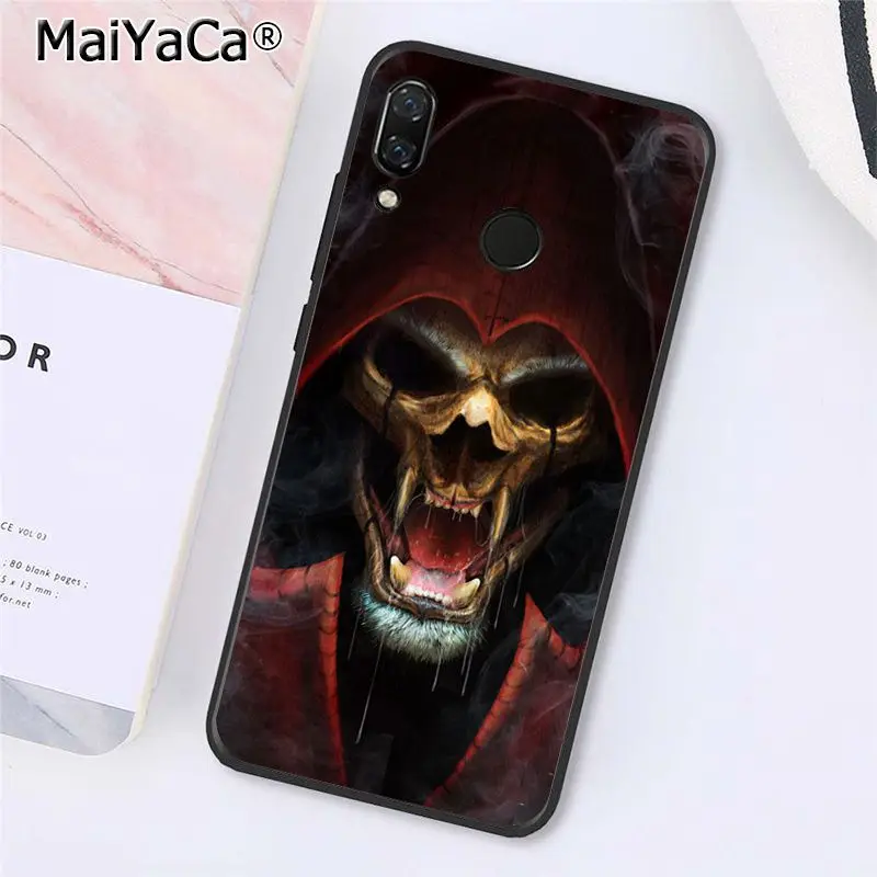 A10 MaiYaCa Мрачный Жнец "скелетная" Капа чехол для телефона для Xiaomi Redmi8 4X 6A S2 5A Redmi 5 5Plus Note7 8Pro 7A 6A - Цвет: A10