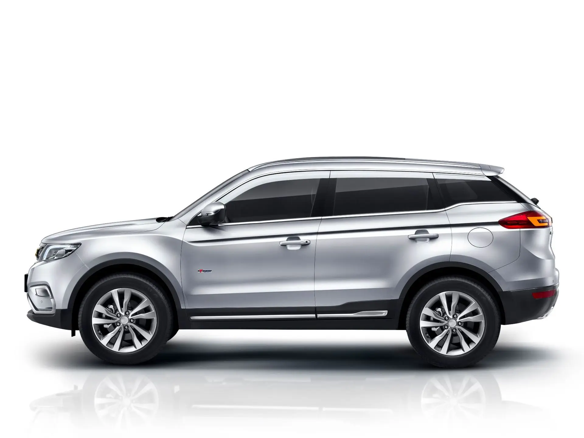 

Chrome Door Visor Side Window Deflector Shade Sun Rain Shield Silver Trips Eaves for Geely Pro