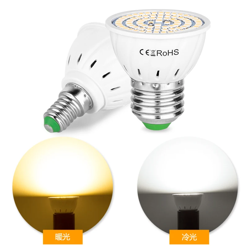 MR16 B22 E14 GU10 светодиодный E27 светильник Точечный Лампа 48 60 80 s lampara 220V bombillas gu5.3