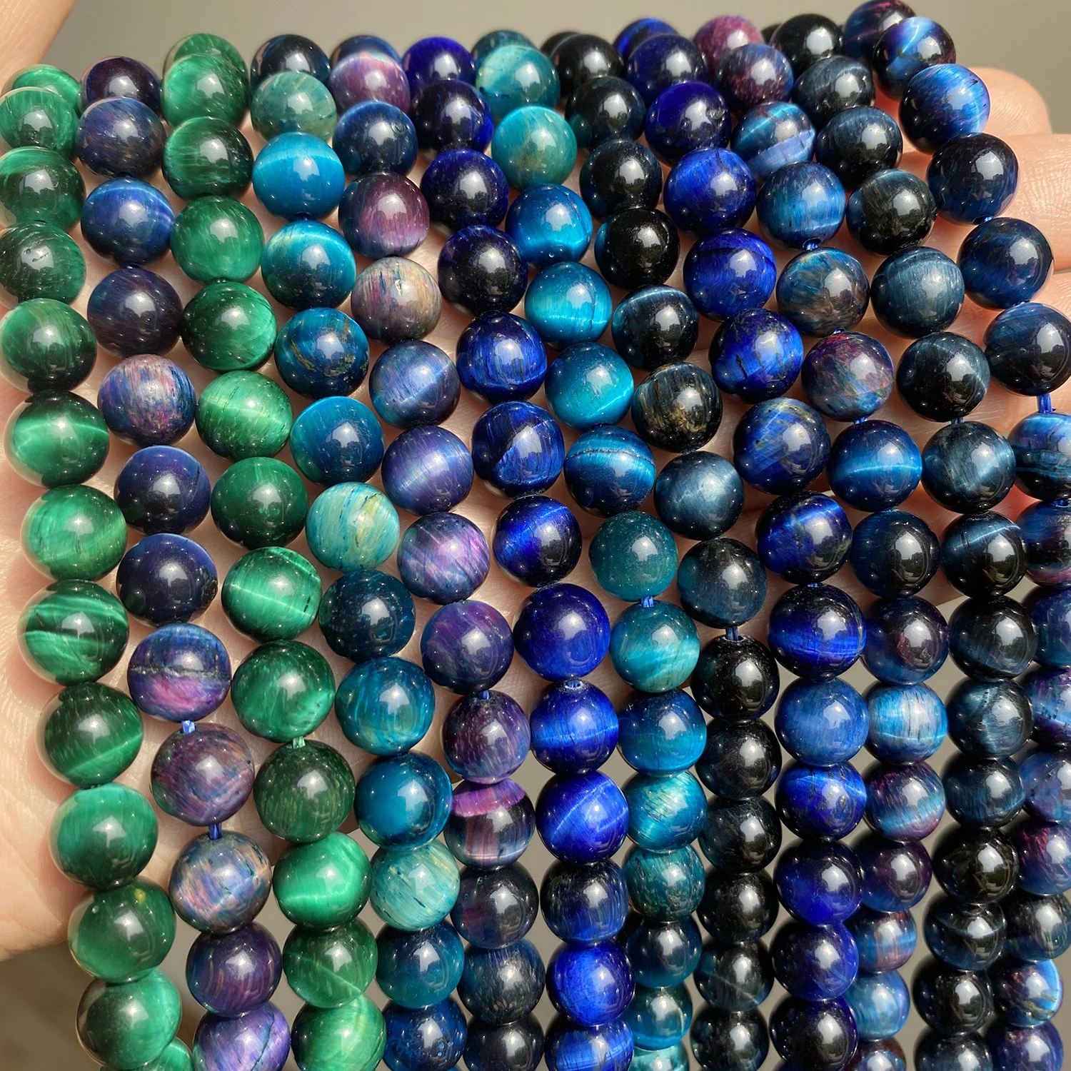 Оптовые натуральные каменные бусины желтого тигрового глаза круглой формы для создания украшений своими руками браслет 15" выбрать размер 4/6/8/10/12/14 мм.