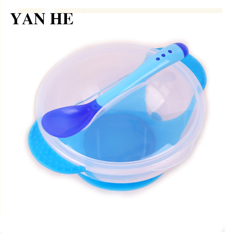 Чаша для кормления младенца набор столовых приборов Прозрачная чаша на присоске