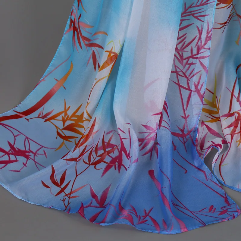 Роскошный брендовый женский шифоновый шелковый шарф модные женские пляжные