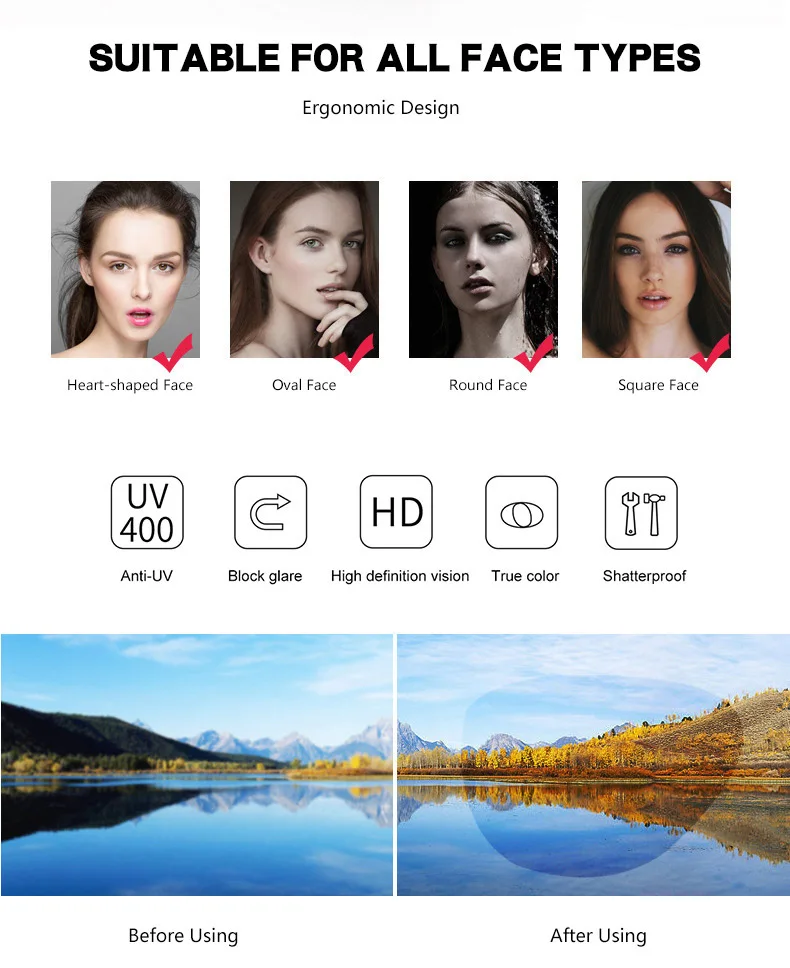 

Square Oversized Sunglasses for Women Men Flat Top Fashion Shades