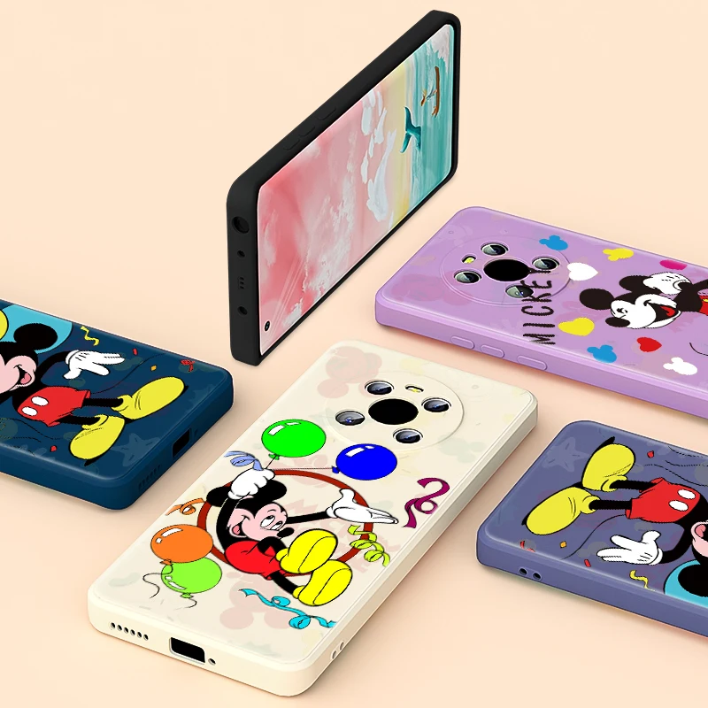 

Mickey Mouse Naughty For Huawei Mate 40 40E 30 30E Pro 20 Lite Y5P Y6P Y7P 2020 Y9A Y9S Liquid Silicone Soft Phone Case